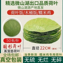 Whole lotus leaf dried lotus leaf slices round shape 22 cm 50 pieces fresh glutinous rice chicken lotus leaf rice lotus leaf tea cage rice