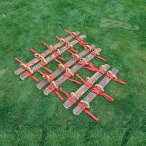 Drought together team building sports meeting activities folk walking dragon boat shoes Dragon Boat Festival games wooden props