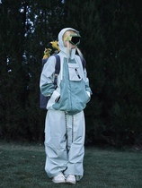 Yabuli ski suit ski suit for men and women mountain style 3L thickened wear-resistant functional wind and waterproof 63