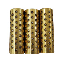 Micro-encrypted steel ball copper sleeve aluminium cover holder holder ball bearing copper bush ball bearing slide sleeve guide sleeve