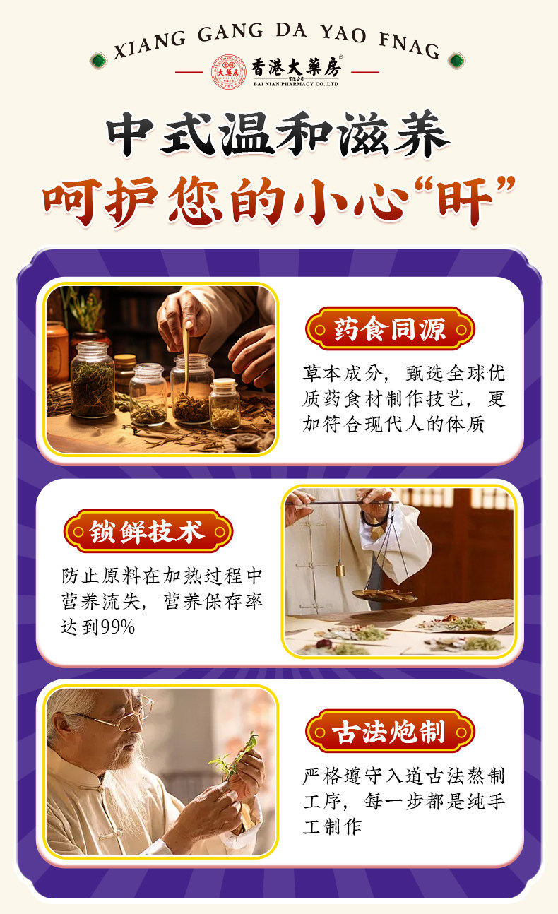 【中國直郵】 香港大藥房 水飛薊籽油護肝丸 草本萃取 1瓶60粒