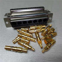 Spot RF welding wire type D-SUB24W7 female D-type rectangular high-frequency coaxial 17 7 female seat straight out connector