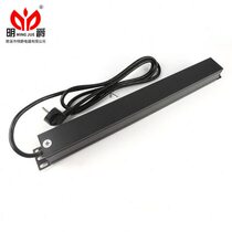 Mingjue aluminum alloy 6-bit PDU German-style German standard cabinet special power socket engineering wiring board row plug direct sales