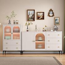 Nordic sideboard home kitchen cabinet combination cabinet cupboard storage sideboard living room cream style storage cabinet