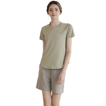 VFT yoga clothing suit womens loose quick-drying sports top short-sleeved T-shirt running training slimming fitness clothing summer