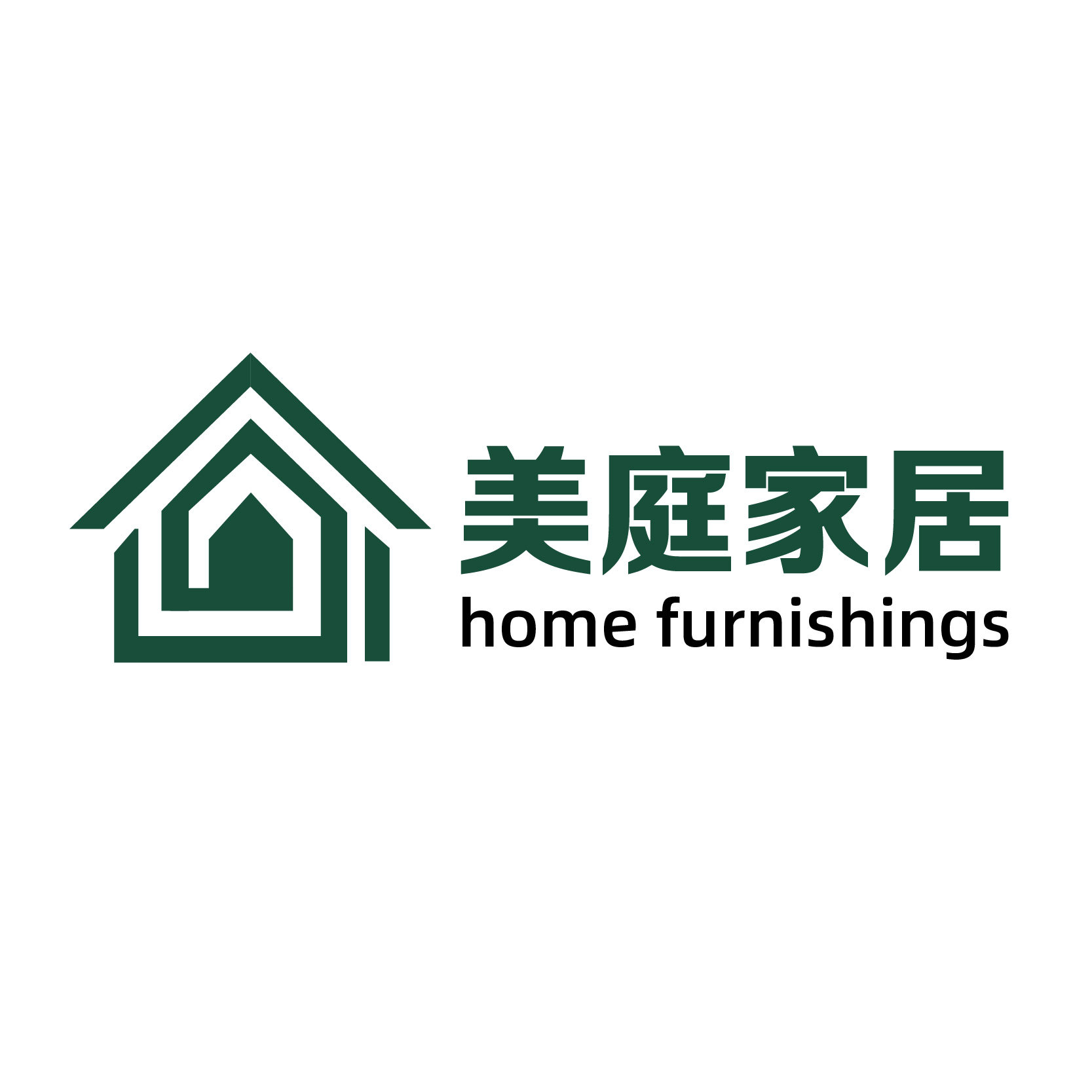 木与叶美庭家居店的LOGO