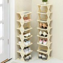Home door stitched shoe rack Shoe cabinet multi-layer dust