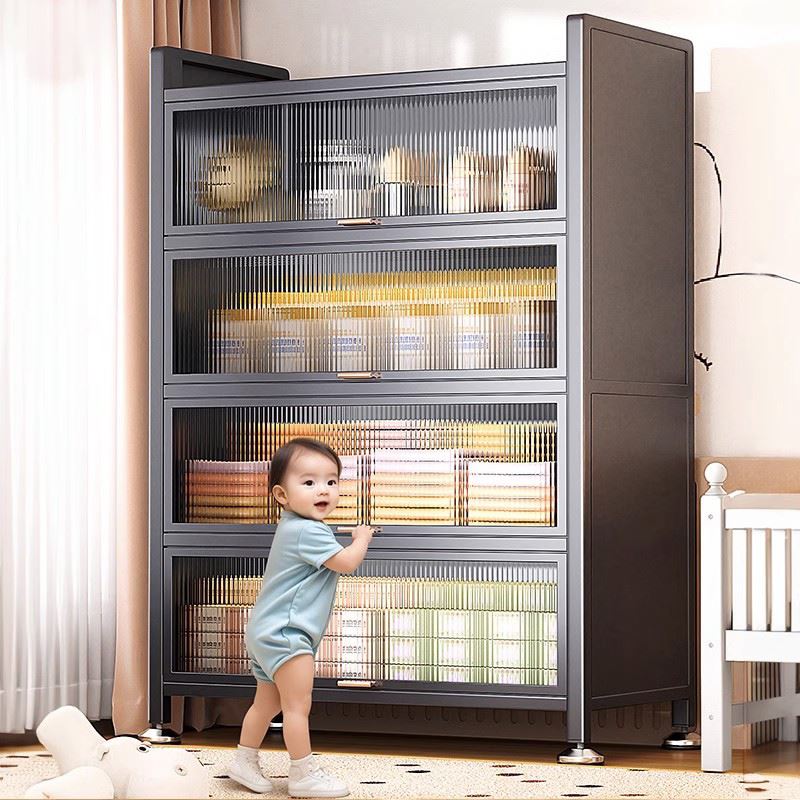 Home Children Flip-type placing cabinet Baby Finishing Wardrobe Living-room Multi-storey Debris Locker-Taobao