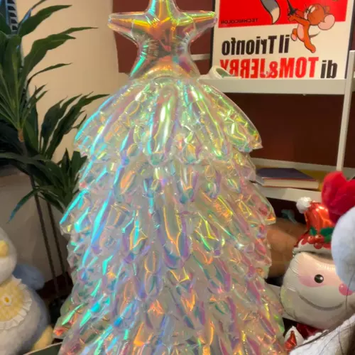 Рождественские украшения прозрачные красочные елочные шары домашняя атмосфера украшения магазин торговый центр креативный макет сцены