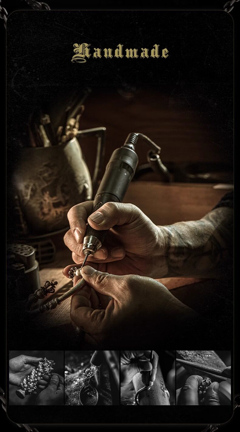 Серебряное ожерелье arthur.k 狂言系列日本原创手工做旧925银男女话舌头项链限量