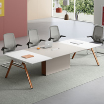 Office desk conference table simple modern long table long table conference room table training table small negotiation table and chair combination