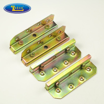 3mm thickened bed hook heavy-duty insert reinforced hardware hinge fixed buckle furniture solid wood bed buckle connection accessories