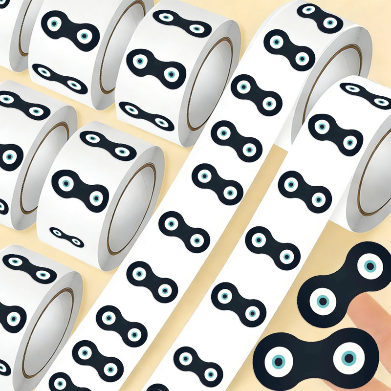 Popular Cartoon Cute Little Black Egg Stickers, Eye Mask Decoration Materials, DIY Self-Adhesive Stickers Popular Cartoon Cute Little Black Egg Stickers, Eye Mask Decoration Materials, DIY Self-Adhesive Stickers