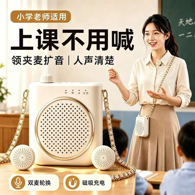 Jerf Wireless Bee Amplifier Teacher's Classroom Lavalier Microphone Tour Guide Speaker Loudspeaker