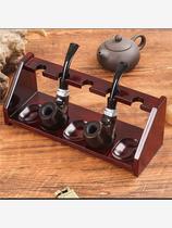 Rosewood solid wood pipe stand display rack pipe rack multi-position storage rack accessories five-position handmade smoking tools