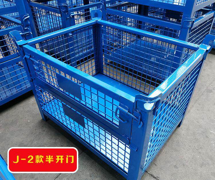 Хранение клетке 金属仓储笼重型网格箱铁框磷化处理可搬运钢料箱厂家直销质保三年