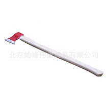 European and American Germany import technology agricultural tools Reinforced long handle red large plate axe fire cleahawk wood axe logging axe