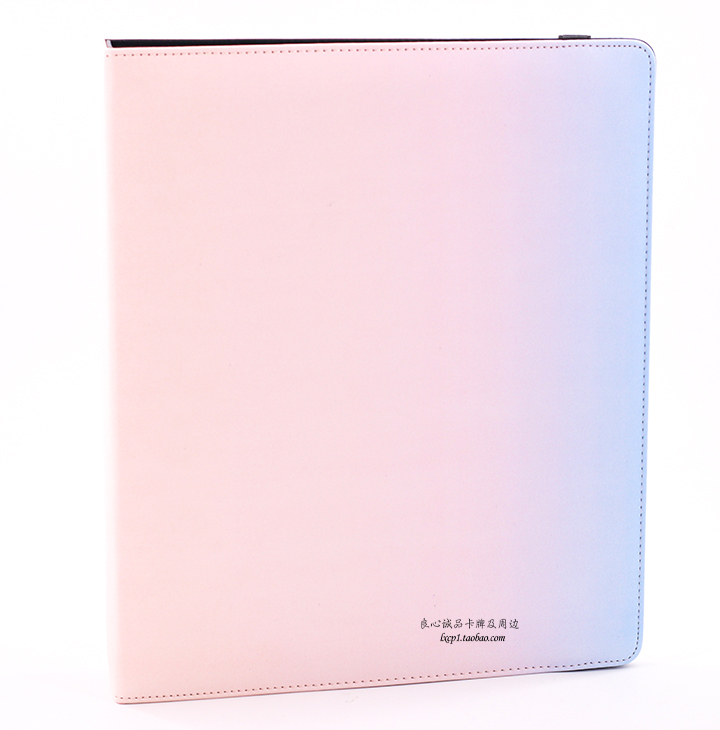 Solid color version Pink blue gradient color card book Large capacity collection book Star chase storage album Small card storage book