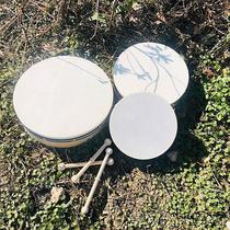 Orff percussion sheepskin tambourine 8 inches 10 inches 12 inches primary school student tambourine