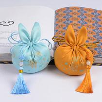 Manufacturer rabbit ear purse empty bag coin purse Hanfu accessories antique sachet rabbit ear sachet