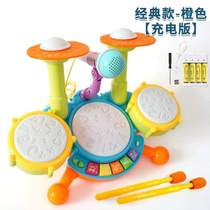Mini Drumming Baby Piano - Toy Introduction 2-in-1 Baby Drum Set 6 Years Old Boy Beginner Children 3