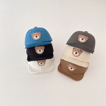 Childrens hat cartoon bear summer new peaked cap baby outdoor leisure sunshade soft-brimmed baseball cap