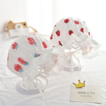Baby hat spring and autumn thin infant palace hat female baby princess style newborn sun protection visor hat fetal hat