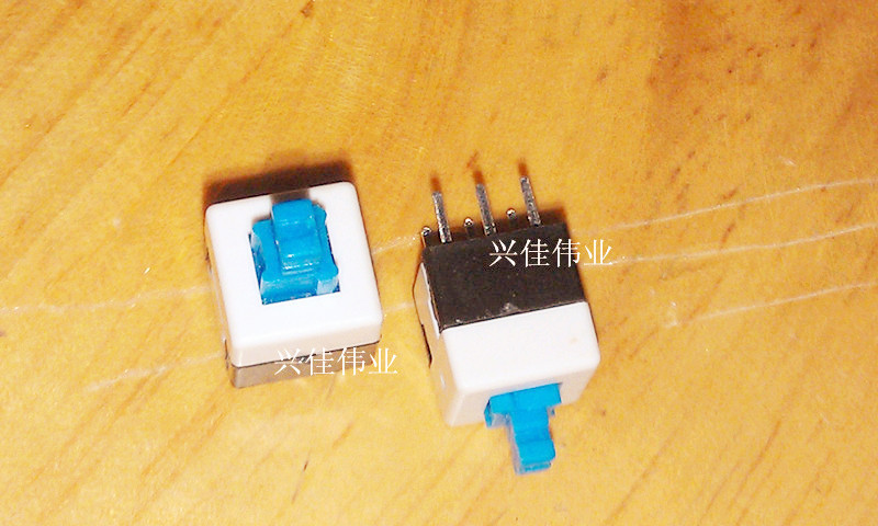 8*8MM switch with lock 8X8MM self-locking switch 8*8 key switch 6 feet blue and white gray switch