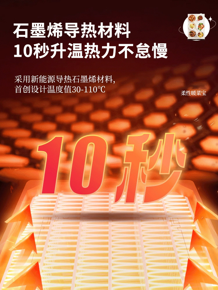 Heating Plate for Warming Cold Dishes, Home Use Food Warmer, Export 110V Hong Kong, Japan, Usa, Taiwan, South Korea