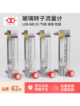 Double ring glass float flow meter LZB-3WB air flow meter gas liquid rotor flow meter micro volume