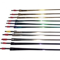 (2 pieces) Zhangpai Stainless Steel Sword Electric Foil Epee Saber Sword Silver Color Gold Blue Black CFA Certified Equipment