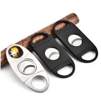 Cigar scissors three-in-one scissors cigar tobacco cutter portable stainless steel cigar round scissors scissors