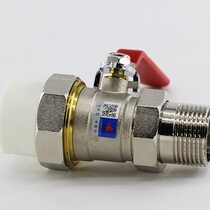 Tianyi Jinniu ppr single outer wire floor heating special return valve double live connection ppr water pipe valve water distributor 1 inch