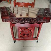 African small-leaf rosewood relief double dragons playing with pearls and dulcimer professional playing mahogany 402 dulcimer and dulcimer