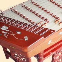 402 Yangqin musical instrument red rosewood engraving lotus golden butterfly pattern Yangqin factory sold Yangqin