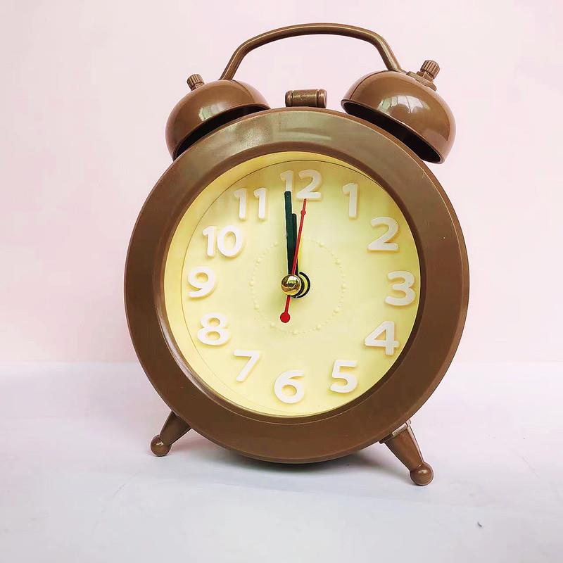 Student children alarm clock headboard bell tower clock electronic personality clock process clock living room small pendulum clock-Taobao