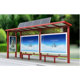 Bus Shelter Platform Stop Sign in Rural Bus Stop Small Shelter Kilogram Shelter Bus Waiting Hall Factory