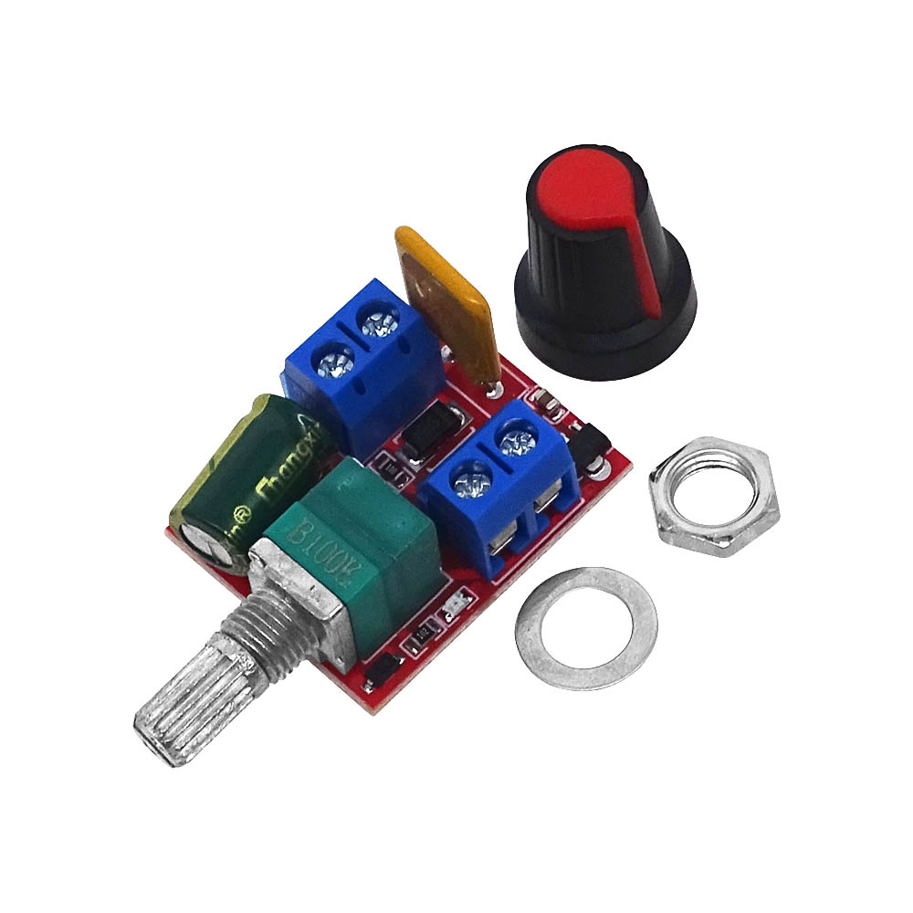 Mini DC motor PWM speed regulator 3V6 12 24 35V 35V switch LED dimmer 5A-Taobao