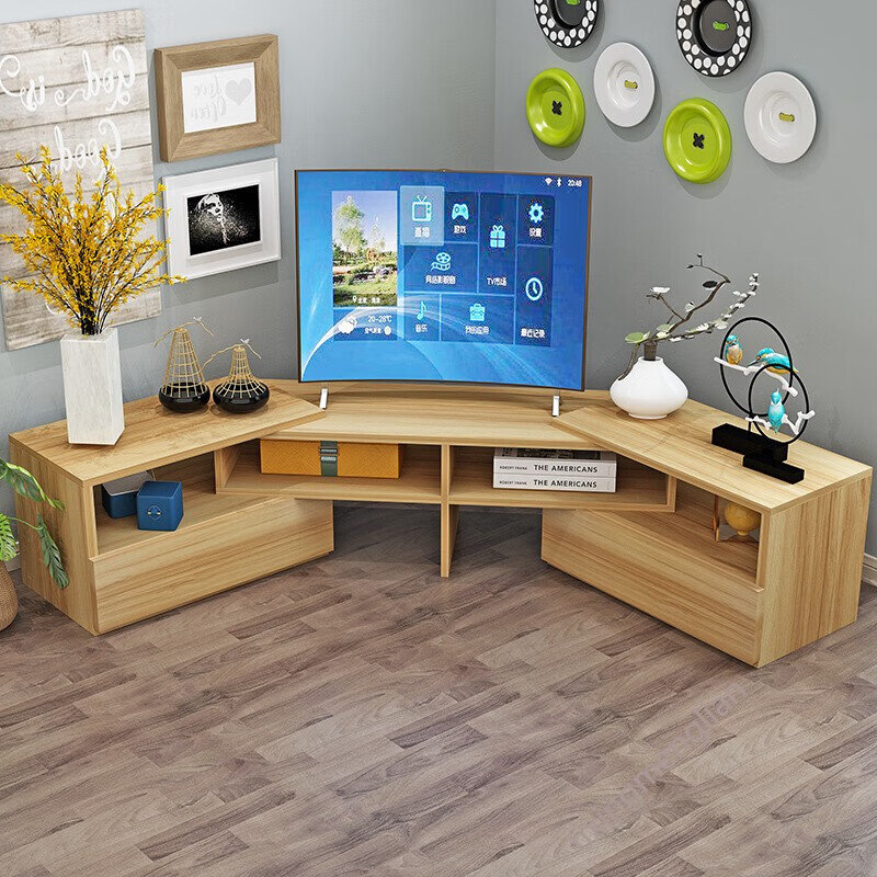 Small Sail Corner TV Cabinet Corner Wall Corner Triangle Cabinet Brief Modern Small Household Type Telescopic Living Room Liquid Crystal Combined Electric-Taobao