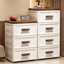 Japan imported MUJIE drawer storage cabinet chest of drawers plastic cabinet thickened storage cabinet bedside table