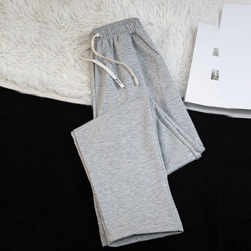 Straight-Leg Drawstring Jogger Sweatpants Unisex Spring and Autumn New Heavy-Duty Casual Long Pants Versatile Sports Pants Straight-Leg Drawstring Jogger Sweatpants Unisex Spring and Autumn New Heavy-Duty Casual Long Pants Versatile Sports Pants
