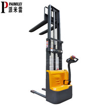 Zhejiang Ningbo walking style full electric pile high car hydraulic loading and unloading forklift fully automatic lifting car tray heightening car