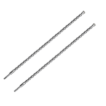 High-quality extended impact drill bit imported from Germany extra long square shank with four pits one meter long wall drill with round shank and two pits