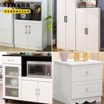 Yijia aluminum alloy modern simple matte white cabinet shoe cabinet wardrobe door handle black drawer kitchen door handle