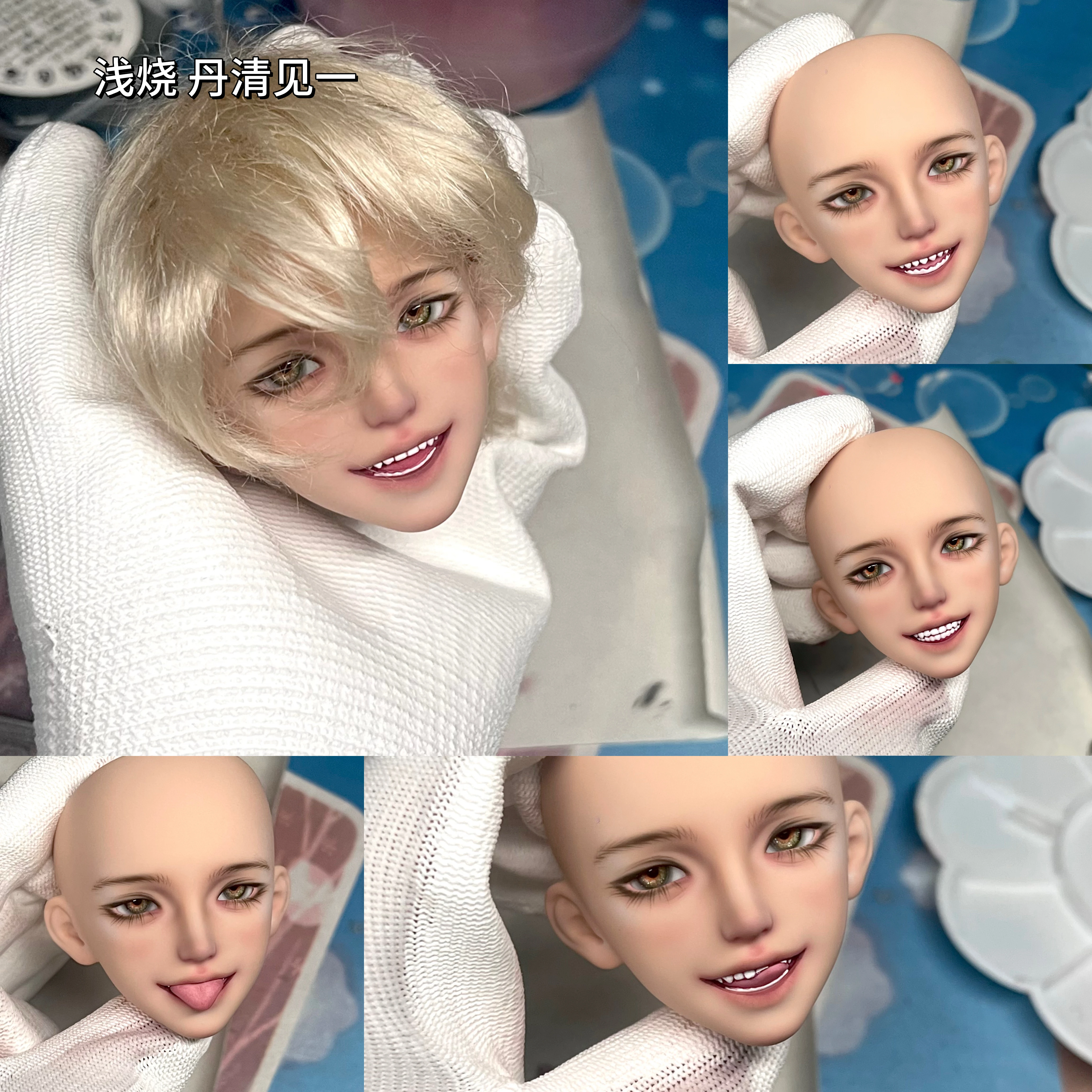 «Дан Цинцзянь» Натьь Бэй Гу домашняя кукла BJD4 разделённая старшая год с улыбкой и ртом соответствие, смола, депозит