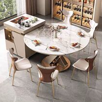 Island table dining table for home small apartment modern simple high-end restaurant multi-functional retractable island table integrated dining table