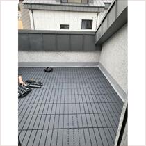 Anti-corrosion plastic outdoor terrace balcony garden courtyard outdoor renovation spliced floor decoration plastic spliced snap floor