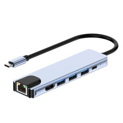 개인 모델 기가비트 네트워크 포트 도킹크 USB3.0 스플리터 노트북 변환기 타입 C 도크