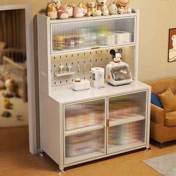 Kitchen baby feeding counter storage cabinet environmentally friendly baby supplies storage rack floor-standing large capacity sorting storage cabinet