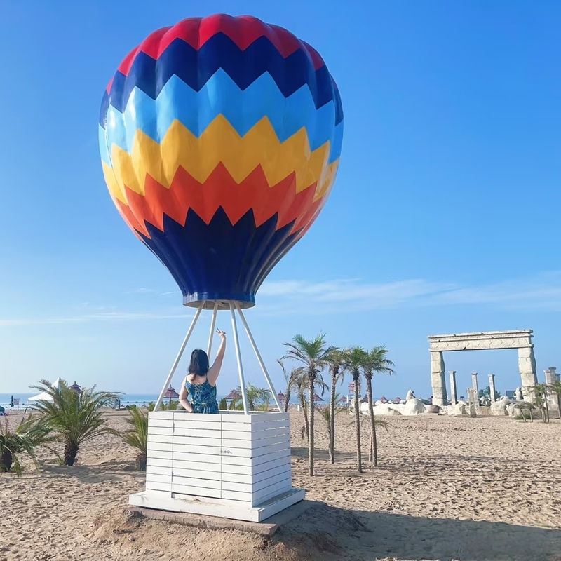 Fiberglass Large Hot Air Balloon Sculpture, Popular for Photo-Taking and Instagrammable, Suitable for Outdoor Homestays, Beach Parks, and Decorative Ornaments Fiberglass Large Hot Air Balloon Sculpture, Popular for Photo-Taking and Instagrammable, Suitable for Outdoor Homestays, Beach Parks, and Decorative Ornaments